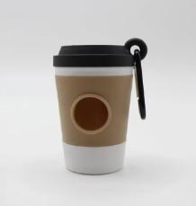 Tragbarer Haustierkot-Mülleimer Spender Kreativer Kaffeebecher Hundemüll-Aufbewahrung Design Outdoor-Hundespaziergang Müllbeutel-Aufbewahrungsbox