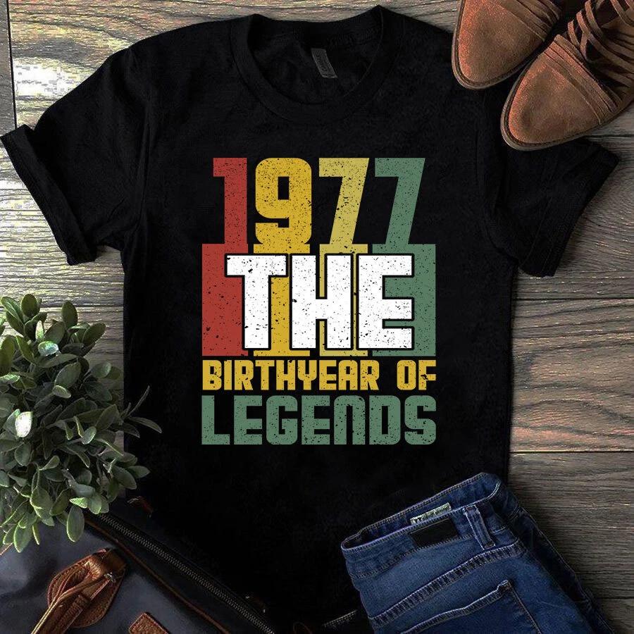 Men s and Women s T-shirts 1977 The Birthyear XXL