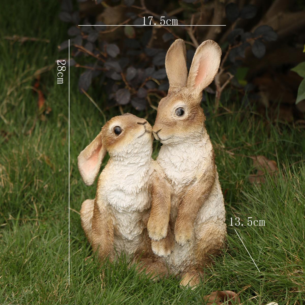 

1 шт. Великодня фігурка Кролик Великодній Заєць З Квітковими Вінками Великодні Фігурки Декорації Для Настільного Декору Новорічні Подарунки