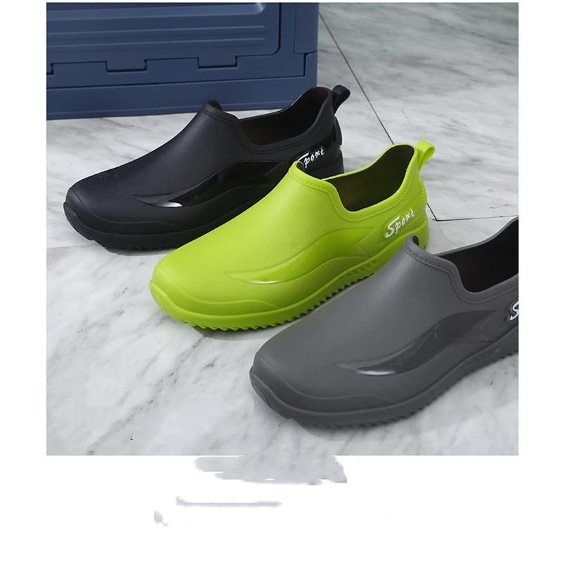 Men's Low Cut Anti Slip And Wear Resistant Work Rain Shoes