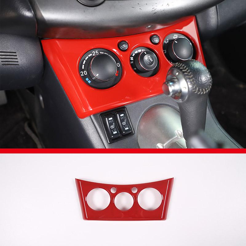 

For Mitsubishi Eclipse 2006-2011 ABS Car Air Conditioning Adjustment Multimedia Button Decorative Frame Sticker Car accessories