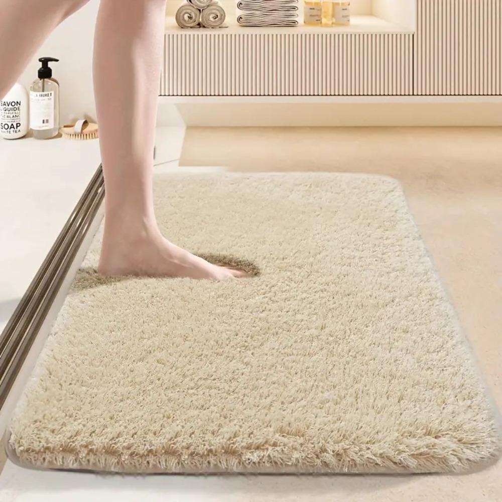 Zahušťující koupelnová kašmírová rohožka, protiskluzové koberce do umyvadla, vanový koberec, sprchový koberec, rohožka z paměťové pěny 3D podložka