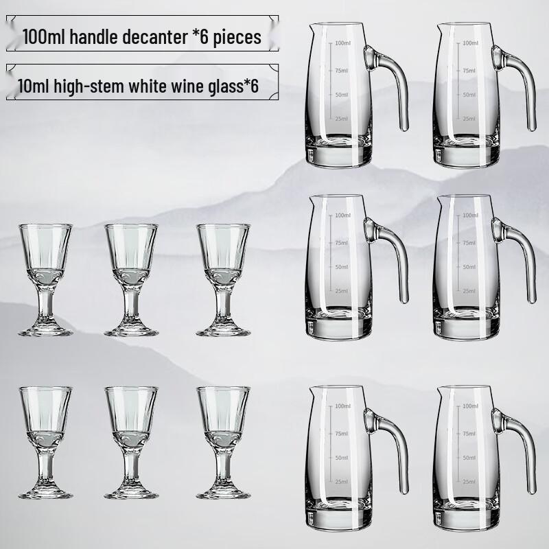 Shangqi Light Luxury White Wine Glass & Decanter Set
