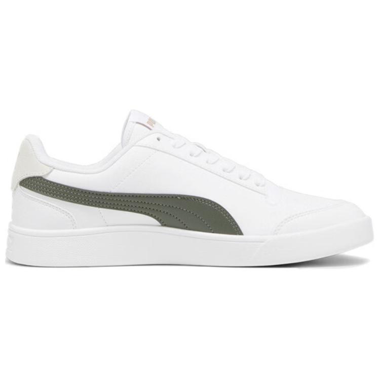 Puma Shuffle Comfortable Lightweight Low-Top Sneakers Unisex Sneakers White Green 309668-27