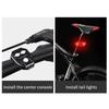 1 Pcs Bike Turn Signal Taillight Usb Rechargeable Remote Control Ultra Bright For Night Cycling