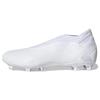 Predator Accuracy.3 Round Toe Slip-On FG (Rubber Long Studs) Non-Slip Durable Soccer Shoes Unisex Soccer Shoes White FZ6111