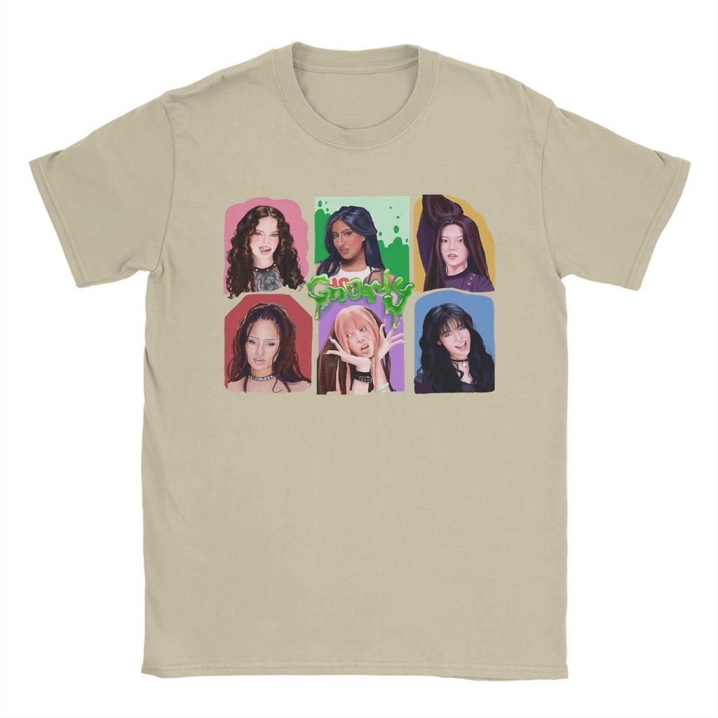 Gnarly Katseye Band T Shirt Beach  Vintage T-Shirts Cotton Fashion Tshirt For Unisex Short-Sleeved Casual Top Tees