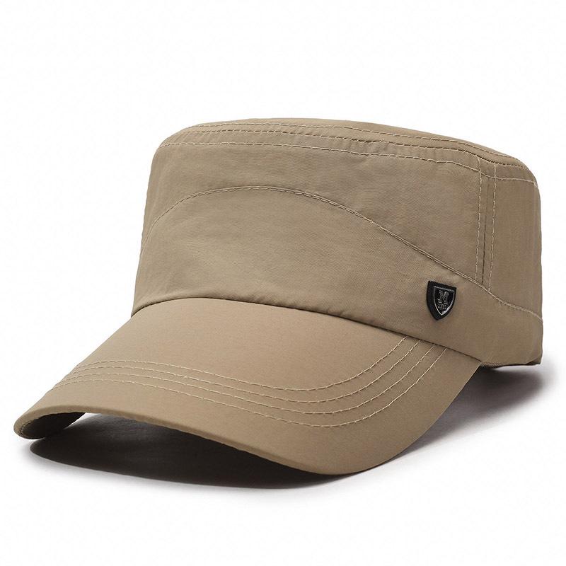 Quick-Drying Hat Men'S Spring And Summer New Sunshade Sunscreen Hat Light Breathable Hat Outdoor Casual Flat Top Hat Men