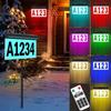 Solar Powered Illuminated Address Plaque Features High Visibilities Number for Night Use and Weatherproofed