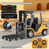 1/64 Remote-Controlled Alloy Forklift Engineering Vehicle Tabletop Toys Model Collection Gift For Boys