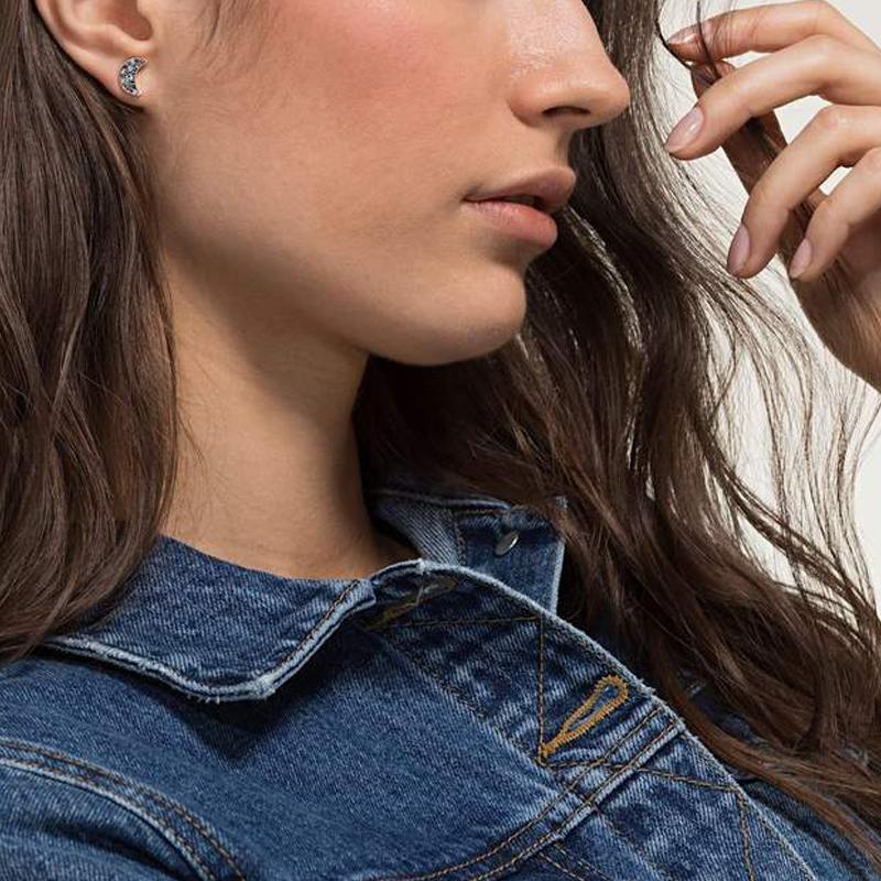 Swarovski Symbolic Mysterious Moon Dark Gradient Symbolica Imitation Crystal Earrings Women earrings 5494353