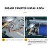 1300W gas heater for camping portable heating and cooking