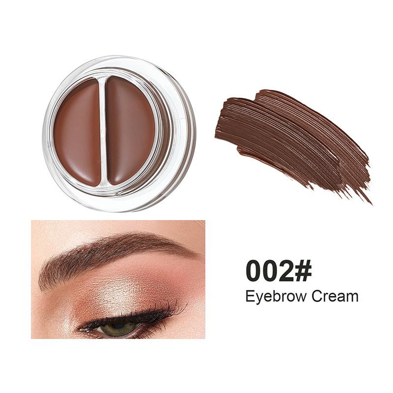 BOB two-color velvet mist eyebrow paste waterproof, sweat-proof, dizziness-proof, long-lasting and non-makeup-off natural three-dimensional