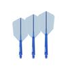 CUESOUL ROST 77 Transparent Integrated Flight Slim, Set of 3, Clear Blue, Small (CS-77-SC3T-S)