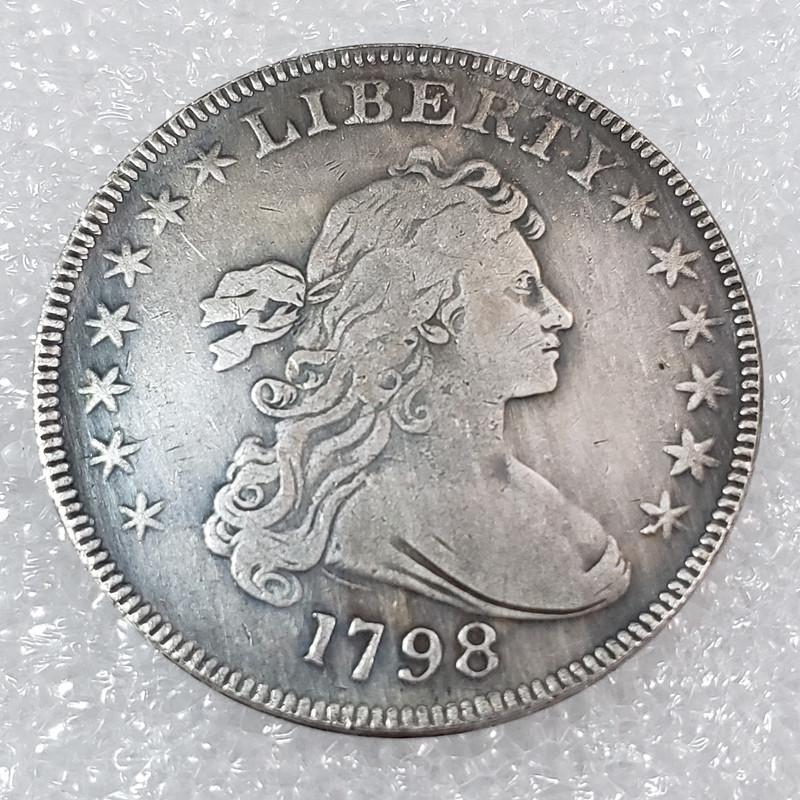 Antique US Half-Dime Coins (1795-1798) - Set of 4 Brass Commemoratives