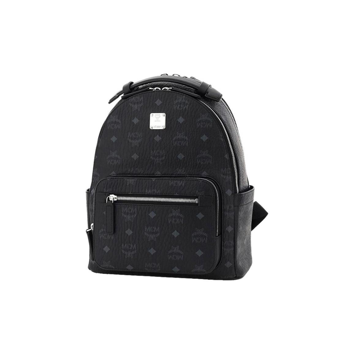 

MCM Stark Monogram Leather Backpack Unisex Backpacks Black MMKAAVE08BK001 Basic Set (Bag+Dust Bag)