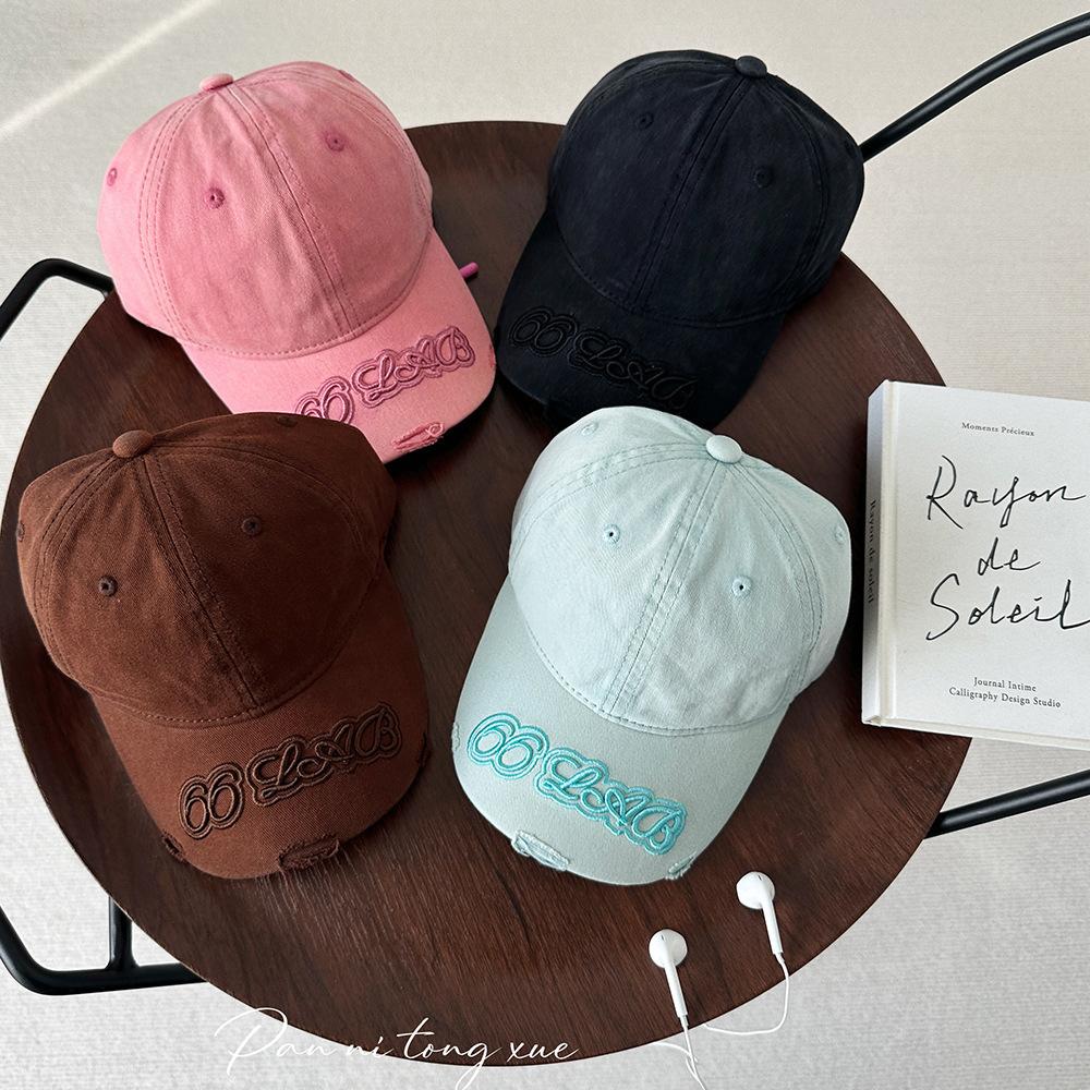 Spring and Summer Parent Child Style Korean Old-fashioned Candy Color Versatile Baseball Cap Baby Sun Hat