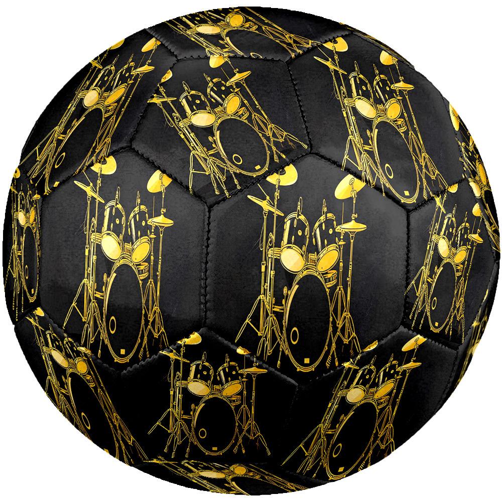 1pc Golden Drum Set Size 5 Soccer Ball Professional Match Training Football Indoor &Outdoor Sports Ball Lightweight Durable c6579