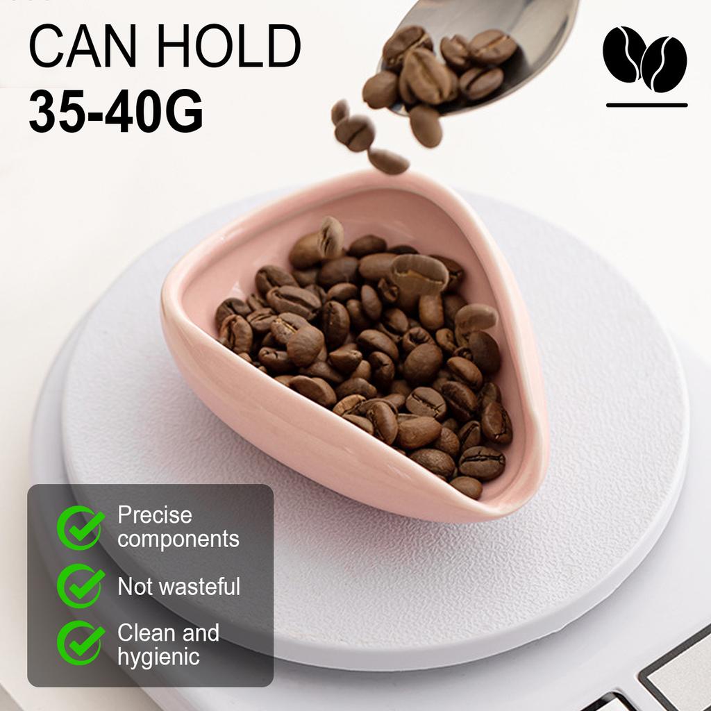 Coffee Bean Dosing Cup, RDT Spray Bottle Set, Ceramic Dosing Vessel Tray/Single Dose Measuring Tray Kit, Coffee Bar Accessories