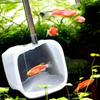 18-53CM 3D Aquarium Fischbecken Einziehbarer Kescher Edelstahlstange Angeln Runde Quadratische Tasche Garnelenfangnetze