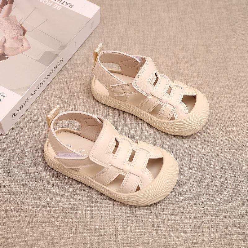 Boys Girls Kids Closed Toe Summer Casual Sports Beach Sandals 22 белый