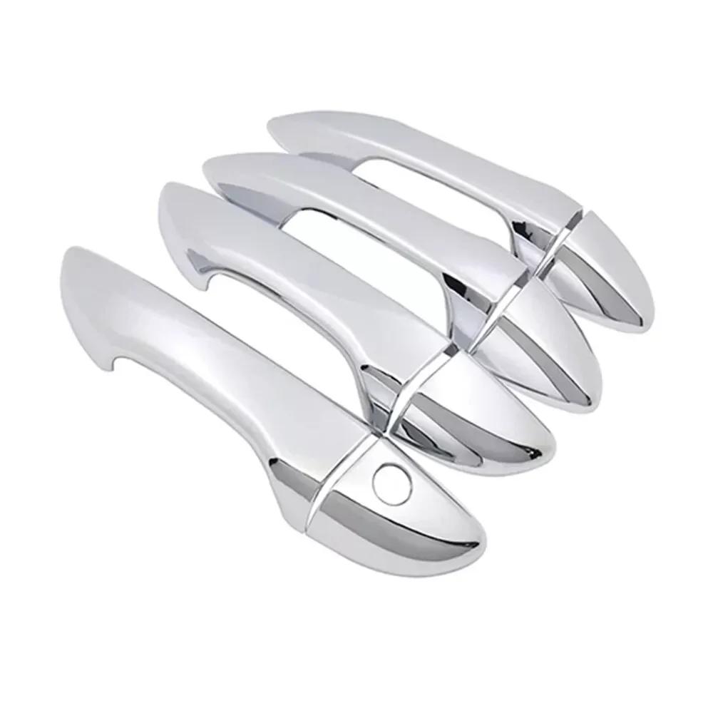 For LHD RHD Toyota Corolla 2014-2018 Car Carbon Style Black Exterior Door Handle Moulding Cover Trim Vehicle Accessories Decor