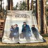 1pc Fantastic Beasts Outdoor Flannel Throw Blanket Soft, Lightweight & Warm
