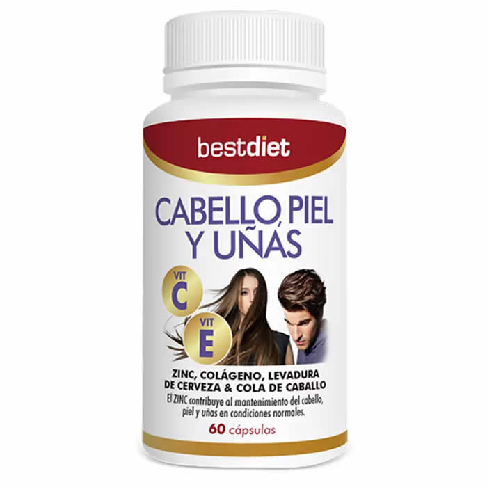 El mejor cuidado dietético para el cabello, la piel y las uñas (60 cápsulas)