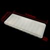 10 Slot Transparent White Plastic Battery Storage Box Hard Container Holder Case