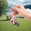 Creative Acrylic Flat 2D Cute Cat Pendant Auto Interior Car Pendant Interior Rearview Mirrors Ornament Car Decoration