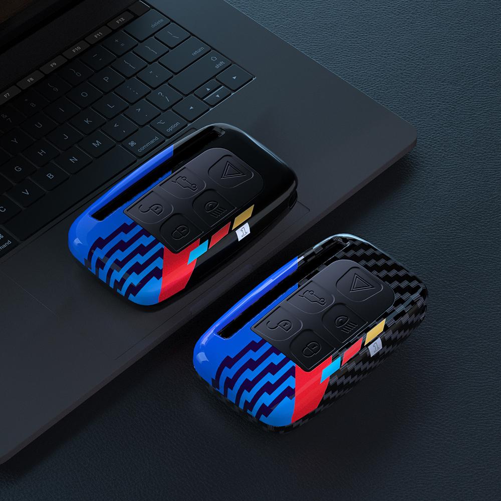 ABS Carbon Car Key Case Cover Shell for Land Rover A9 Range Rover Sport Evoque Freelander Discovery Protector Shell