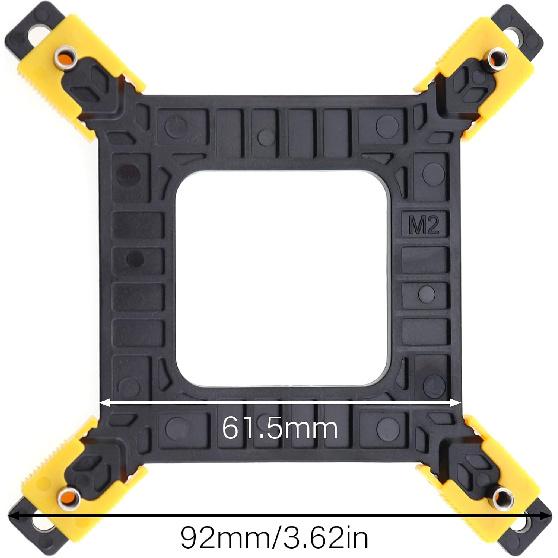 Adjustable Motherboard Backplate CPU Cooler Mounting Base Fan Plastic Fastener Suitable for 775/115X/1200/1366