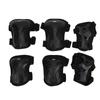 6pcs Set Adults Skateboard Protective Gear Kit Knee Pads Elbow Pads Wrist Guards Set