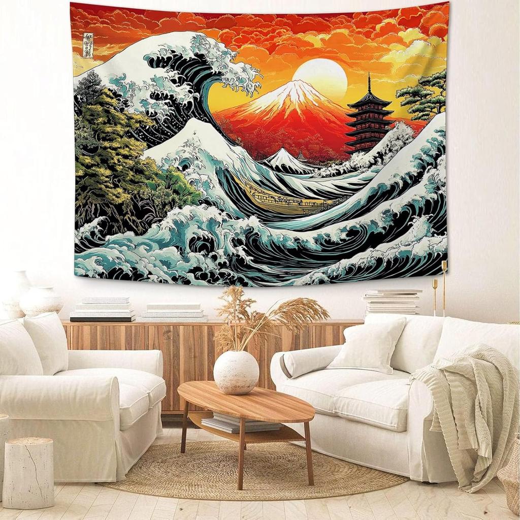 Reading Wall Art Colorful Flowers Ghost Print Tapestry Festival Home Party Wallpaper Dormitory Home Decoration