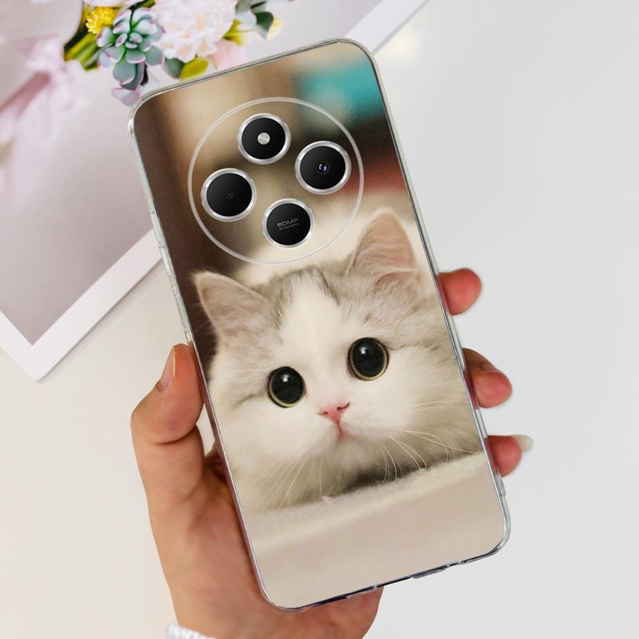 For Xiaomi Redmi 14C Case Poco C75 Cute Cat Cartoon Cover Soft Silicone Phone Case For Xiaomi Poco C75 Redmi 14C 14R Fundas Capa