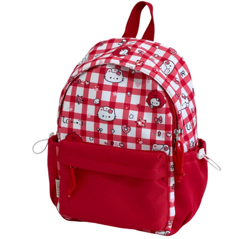 Schoolbag Korean Version Ins Cute Cartoon Cat Backpack Female Large Capacity Cute Graffiti Student Schoolbag Sweet Versatile Backpack