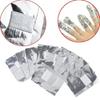 50Pcs/100Pcs Aluminium Foil Nail Art Soak Off Acrylic Gel Polish Nail Removal Wraps Remover Makeup T