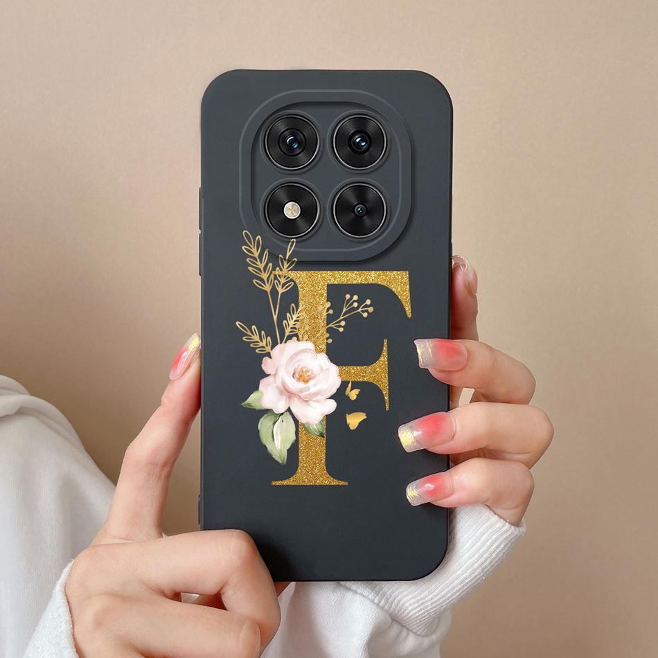 Case For Redmi Note 14 Pro Plus Simple Letter Soft Liquid Silicone Shockproof Phone Cover For Redmi Note14 14Pro 4G 5G Fundas
