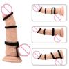 Chastity Cage Silicone Penis Enlargement Penis Rings Sex Products Delay Ejaculation Cock Rings Sex Toys for Man
