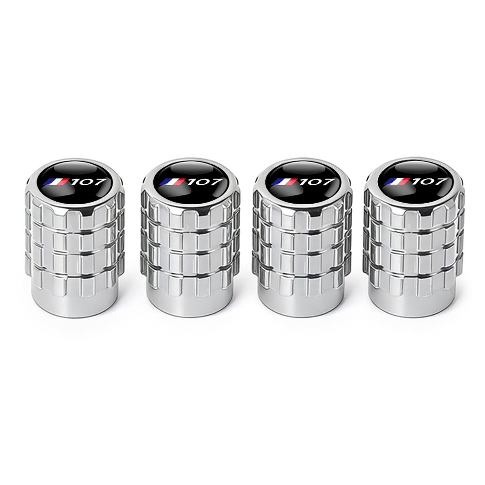 4Pcs Aluminum Wheel Tire Valve Caps Dust Stem Cover Badge For Peugeot 206 207 208 306 307 308 508 106 107 108 2008 3008 5008 RCZ