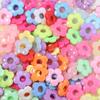 50pcs 19mm Multicolor Flower Beads Plastic Plum Blossom Big Hole Loose Beads For DIY Jewelry Making Necklace Bracelets Findings
