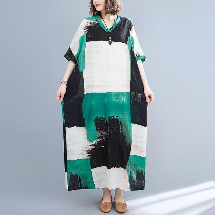 Summer Loose Women Casual Dress Maxi Plus Size Long