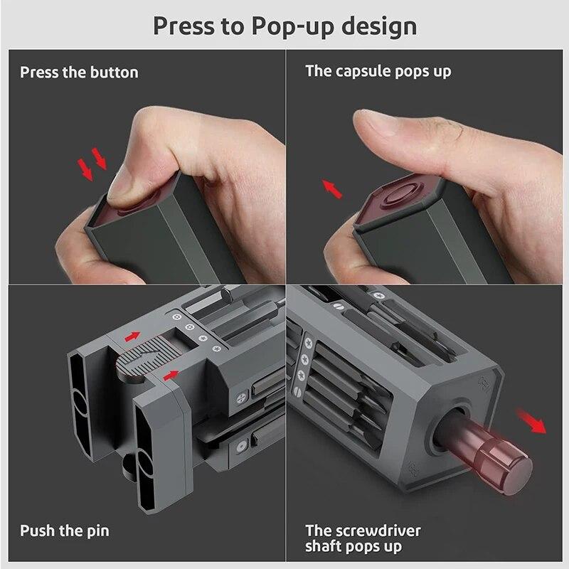 45 In 1 Mini Screwdriver Set Multi-Function Precision Repair Tool S2 Magnetic Torx Phillips Screw Driver Bits for Xiaomi IPhone