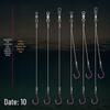 Dan Hai Dual-Purpose Steel Wire Leader with Kiyonaga Hooks: Anti-Bite Line for White Pomfret, Red Pomfret, and Grouper Fishing.