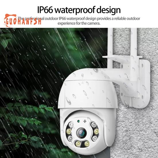 A12 Security Camera - 1080P HD-compatible, Dual Light Night Vision, 360 Degree Rotation, Voice Intercom, Real-time Monitoring, Wireless Camera