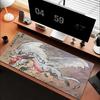 Monster Hunter Wildlands Game Mouse Pad Tapetes de Mesa Teclado Borracha Kawaii Tapete de Mesa Antiderrapante XXLxcm