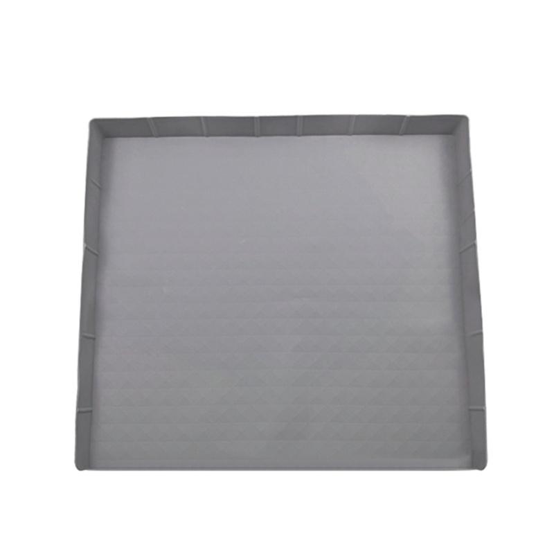 Small Fridge Silicone Mats 23.62x23.62in Washable Drip Pan with Raised Edge Design Protective Mats for Easy Cleaning
