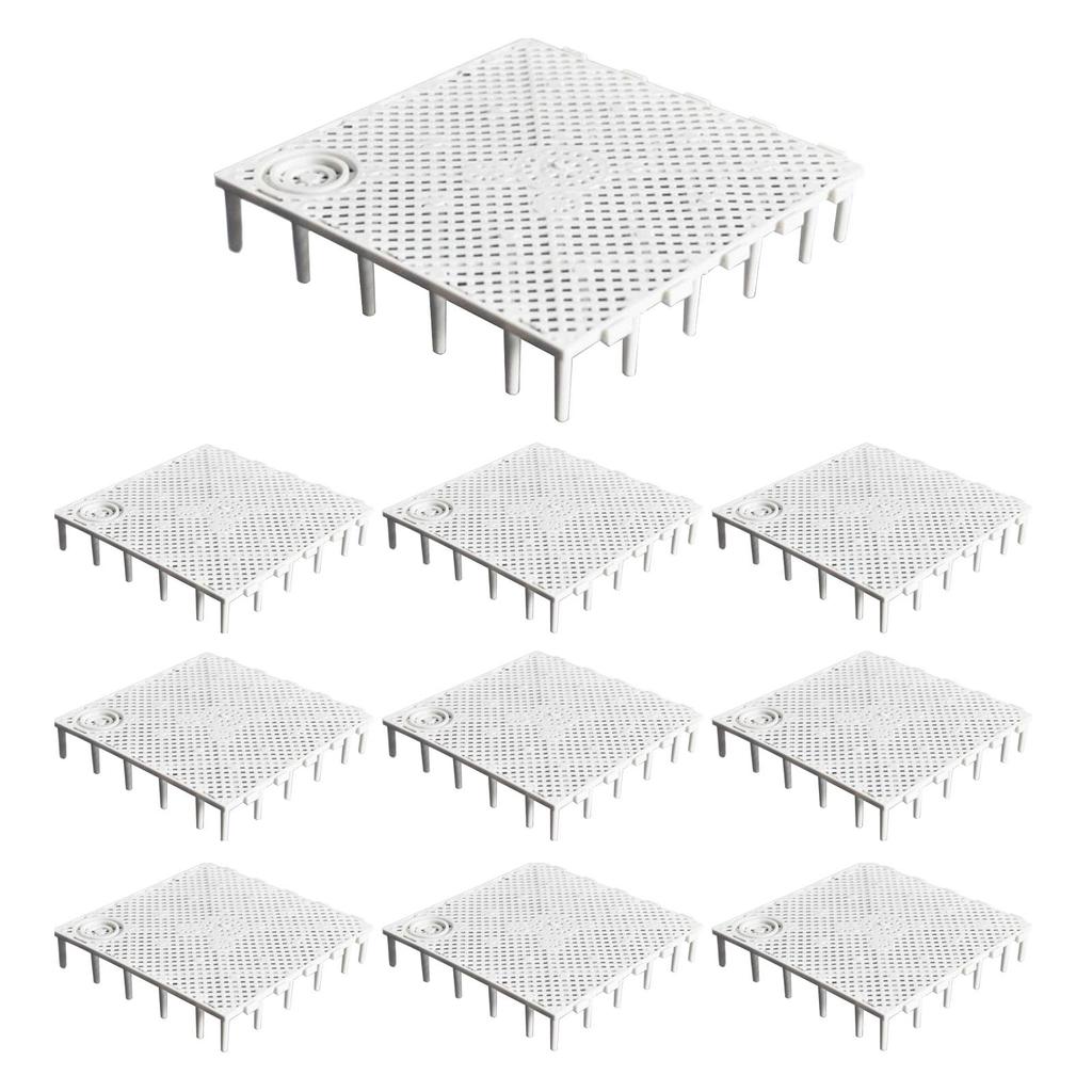 10Pcs Fish Tank Bottom Filter Plate, Splicing Combination Clapboard, Sand Gravel Filter Board