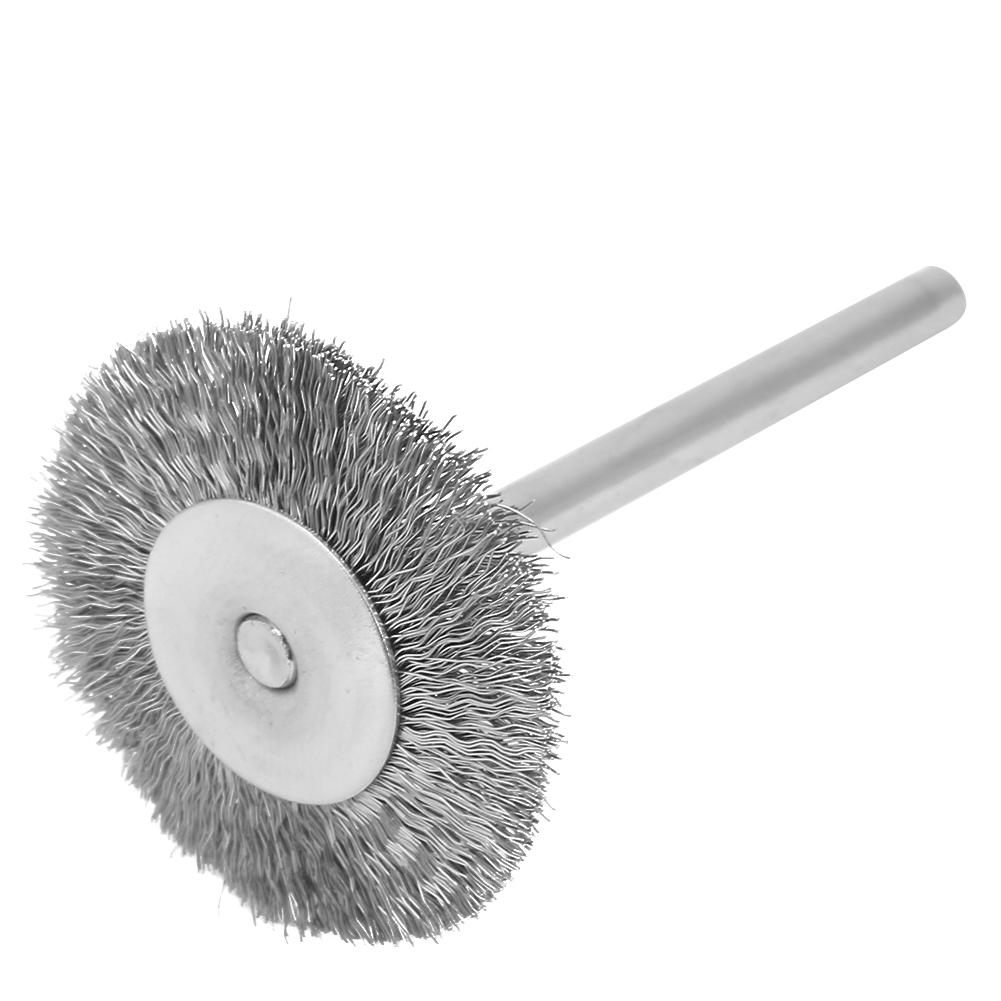 10 Pcs Polishing Brush Steel Wire Flat Type Brush Hd(3*25mm)
