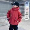 Boys White Duck Down Jacket Winter New Thickened Workwear Jacket